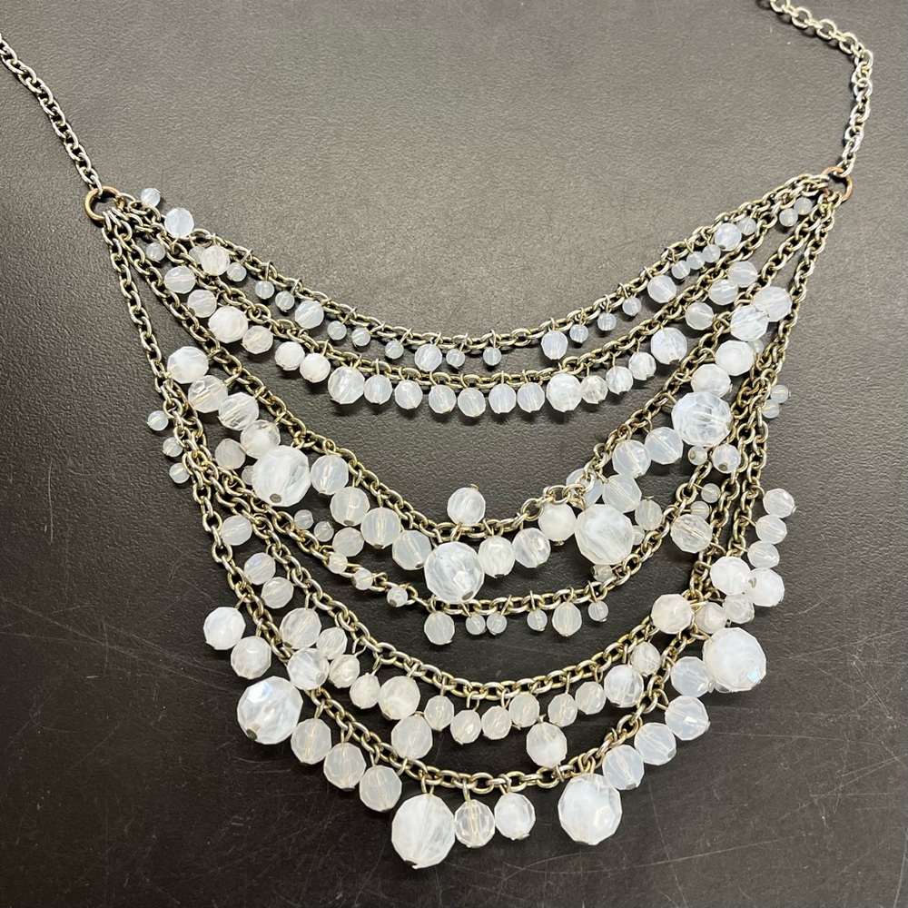 Vintage Glass Statement Necklace